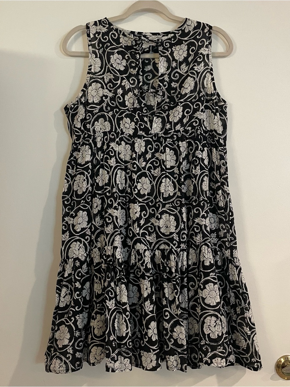 Emerson Fry Sleeveless Isla - Floral Babydoll Sun Dress | Handprinted in India